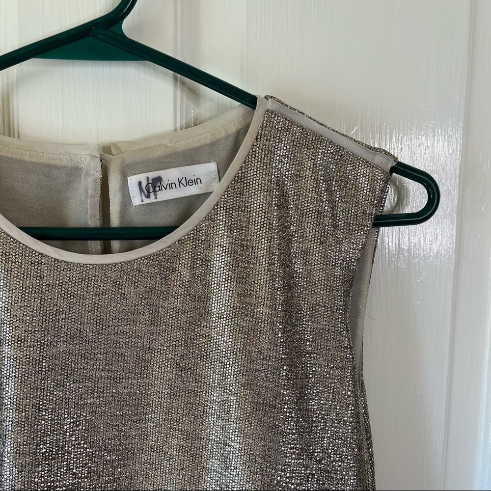 Sparkly! Calvin Klein M Sequined Top